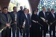 ادی احترام اعضای کمیسیون امنیت ملی مجلس شورای اسلامی به شهدای گمنام شهر ایلام 